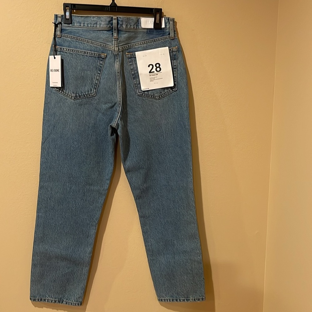 NWT Re/Done 70s Ultra High Waist Stove Pipe Jeans - Picture 6 of 8